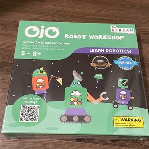 Ojo Robot Workshop Board Game and Educational Stem for children NWT